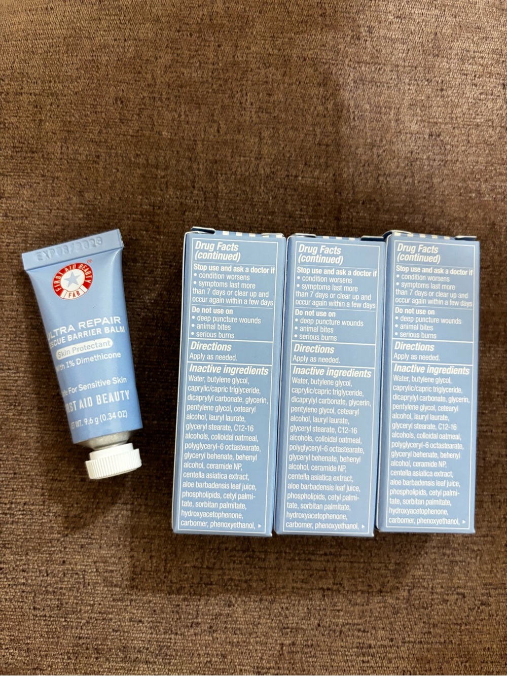5 items x $25 First Aid Beauty Ultra Repair Rescue Barrier Balm NEW